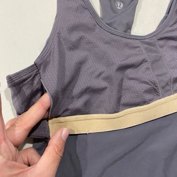 Lululemon Turbo Tank Top Dark Grey Size 2, XS (EUC) - Picture 6 of 10